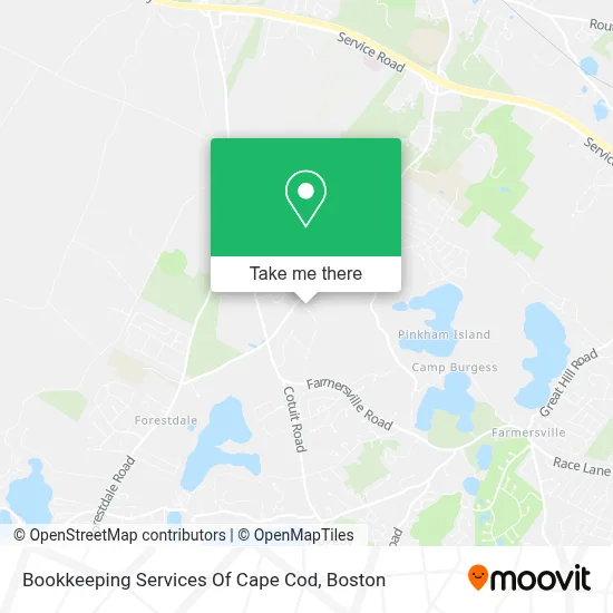 Bookkeeping Services Of Cape Cod map
