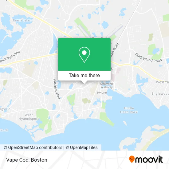 Vape Cod map
