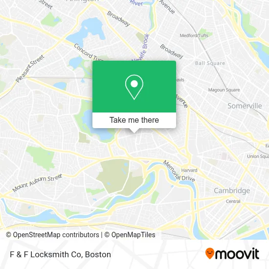 F & F Locksmith Co map