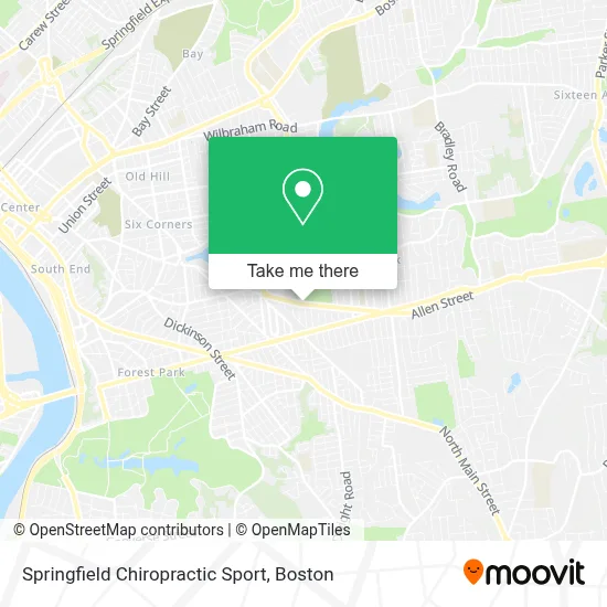 Springfield Chiropractic Sport map