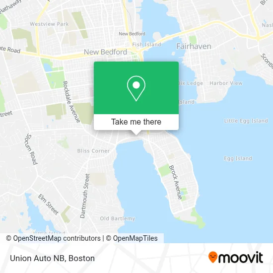 Union Auto NB map