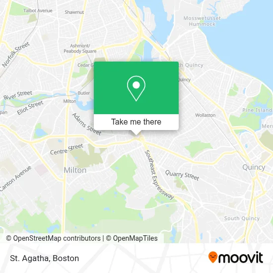 St. Agatha map