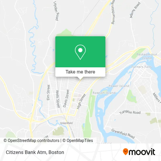 Citizens Bank Atm map