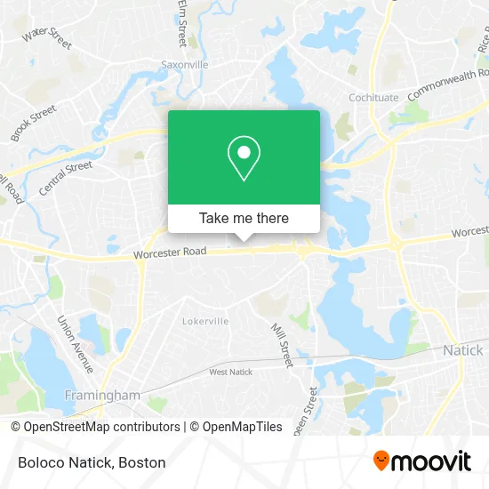 Boloco Natick map