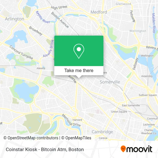 Coinstar Kiosk - Bitcoin Atm map