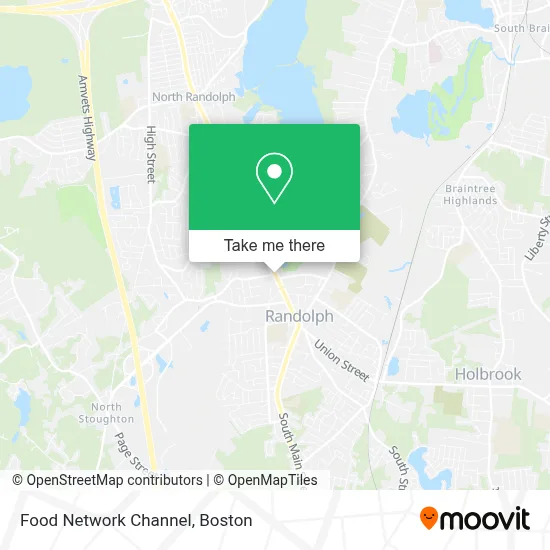 Food Network Channel map