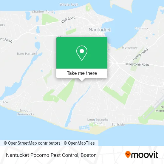 Nantucket Pocomo Pest Control map