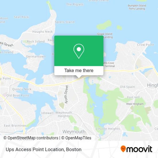 Ups Access Point Location map