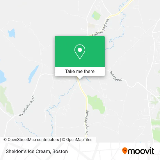 Sheldon's Ice Cream map