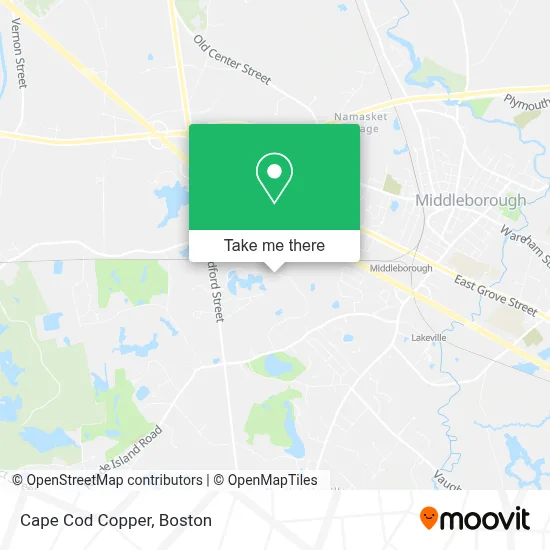 Cape Cod Copper map