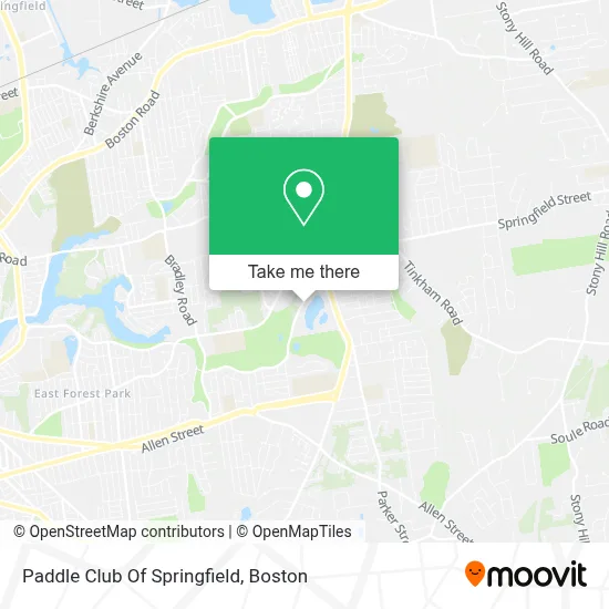 Paddle Club Of Springfield map