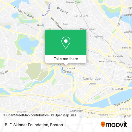 B. F. Skinner Foundation map
