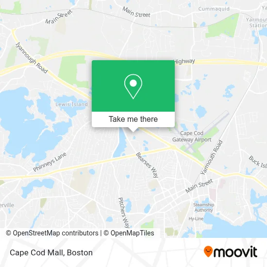 Cape Cod Mall map