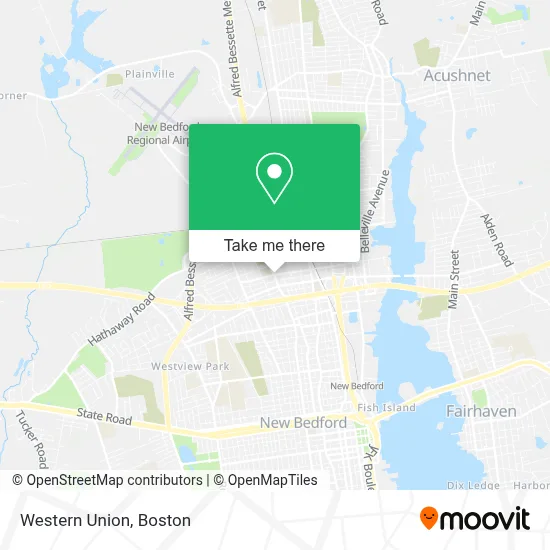 Western Union map