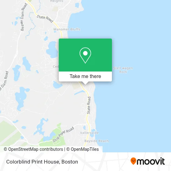 Colorblind Print House map
