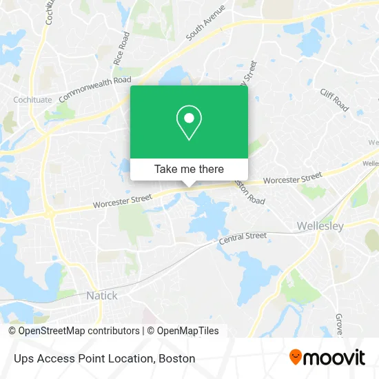 Ups Access Point Location map