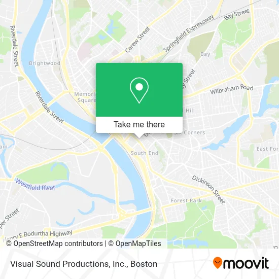 Visual Sound Productions, Inc. map
