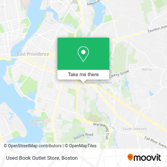 Used Book Outlet Store map