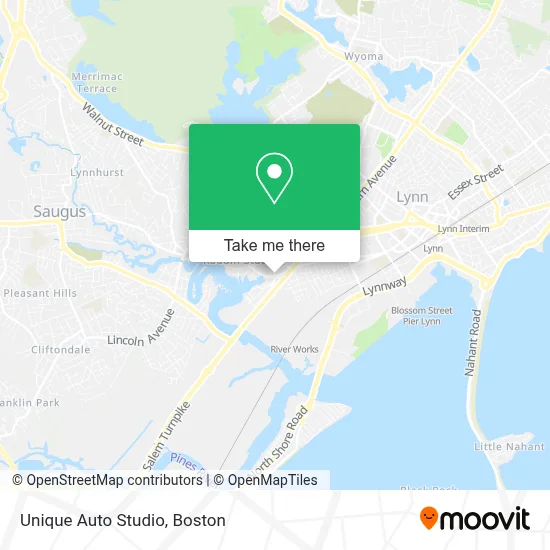 Unique Auto Studio map
