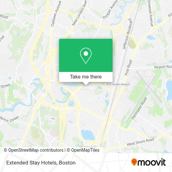 Extended Stay Hotels map