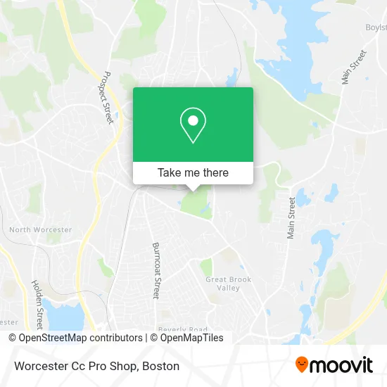 Worcester Cc Pro Shop map
