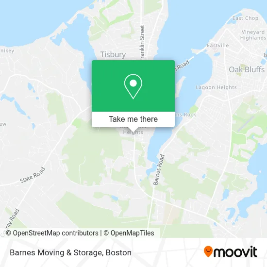Barnes Moving & Storage map
