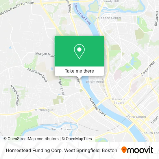 Homestead Funding Corp. West Springfield map
