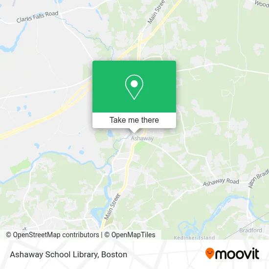 Ashaway School Library map
