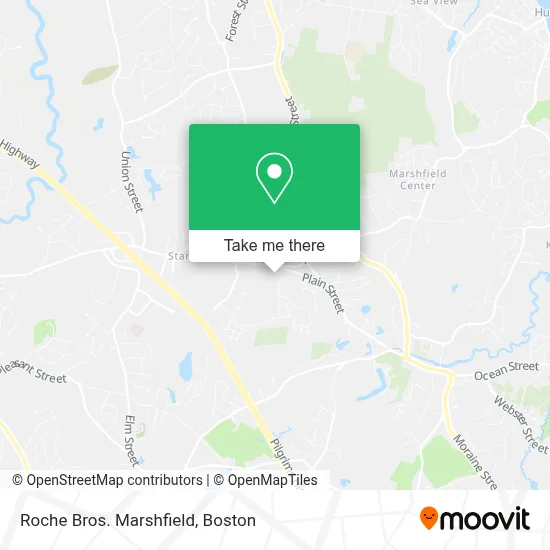 Roche Bros. Marshfield map