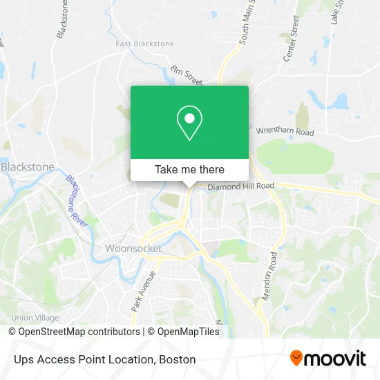 Ups Access Point Location map