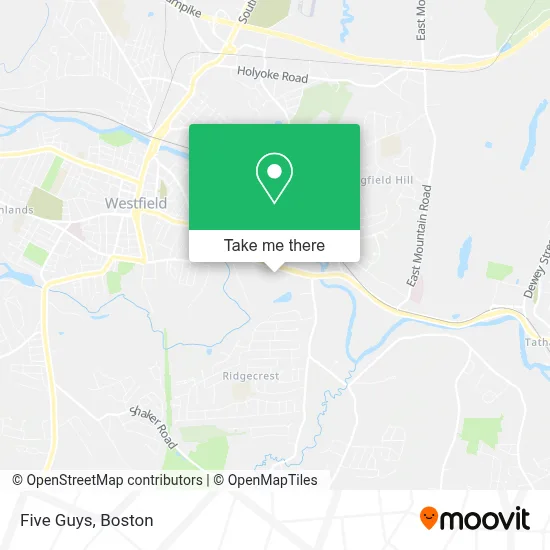 Five Guys map