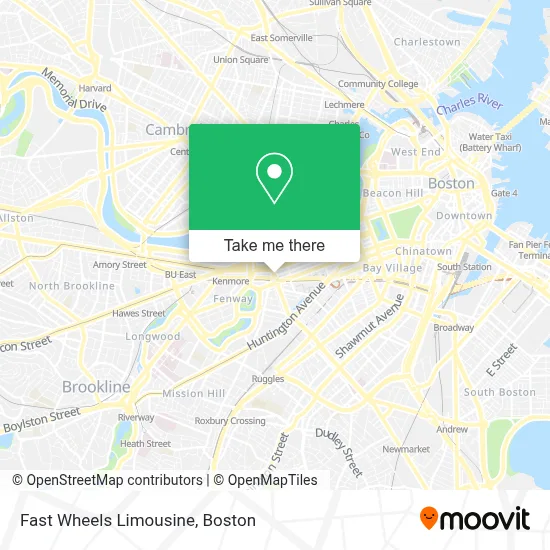 Fast Wheels Limousine map