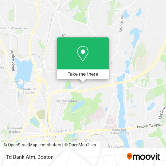 Td Bank Atm map