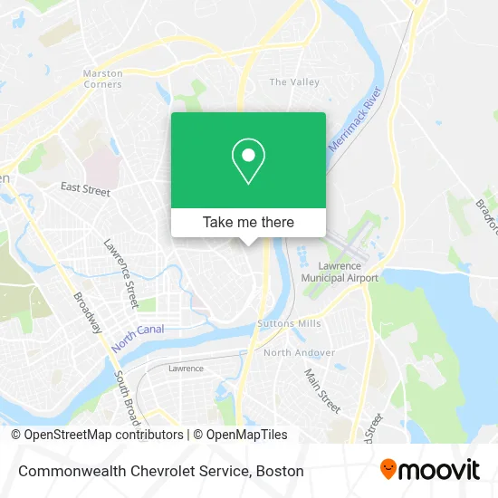 Commonwealth Chevrolet Service map