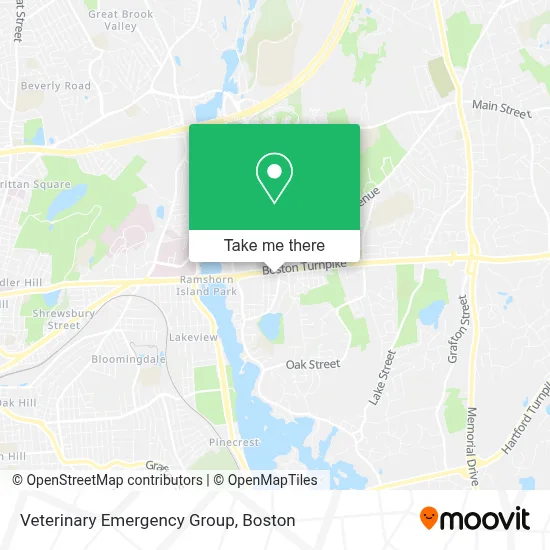 Veterinary Emergency Group map