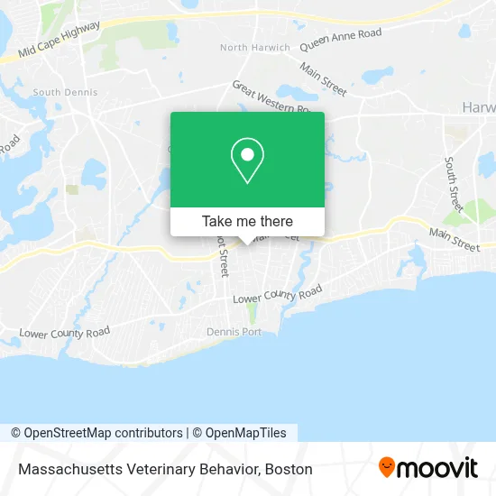 Massachusetts Veterinary Behavior map