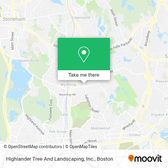 Highlander Tree And Landscaping, Inc. map
