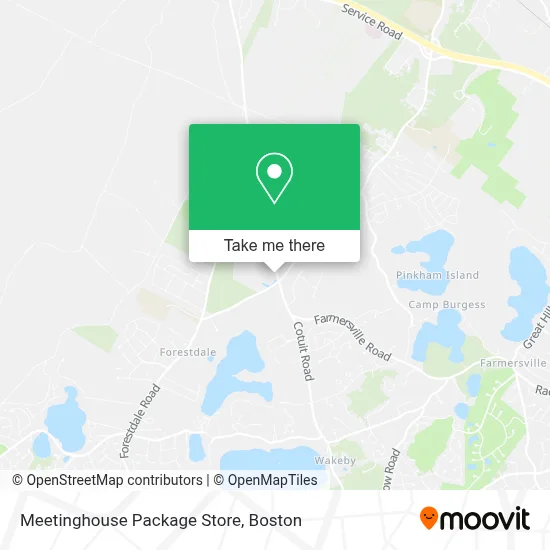 Meetinghouse Package Store map