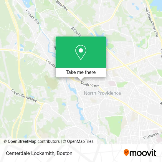 Centerdale Locksmith map