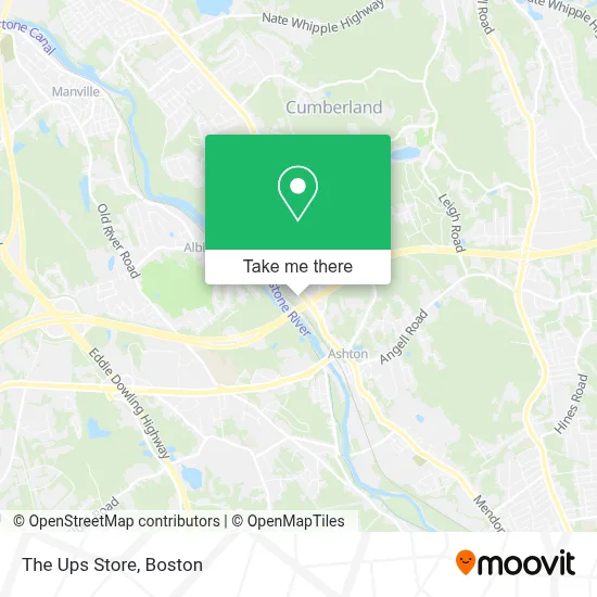 The Ups Store map
