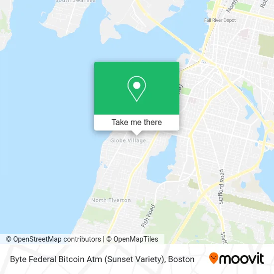 Byte Federal Bitcoin Atm (Sunset Variety) map