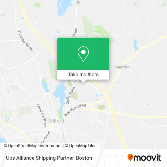 Ups Alliance Shipping Partner map