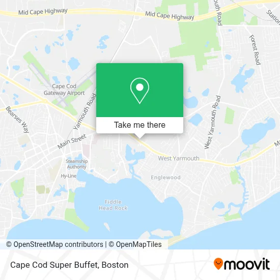 Cape Cod Super Buffet map