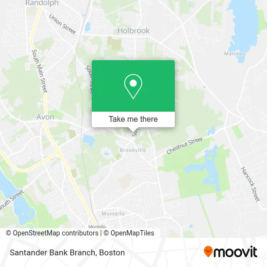 Santander Bank Branch map