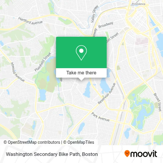 Washington Secondary Bike Path map