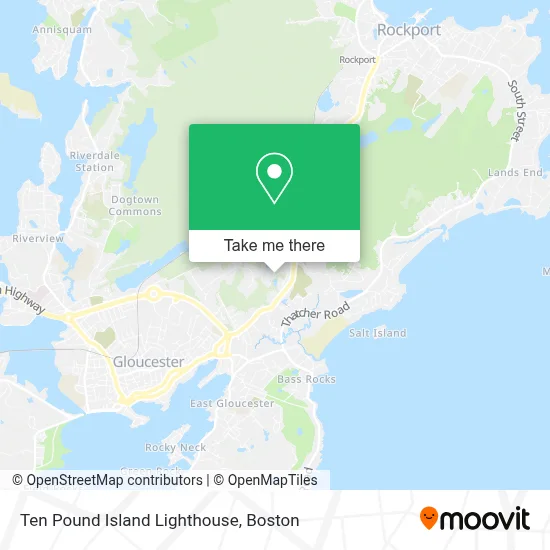 Ten Pound Island Lighthouse map