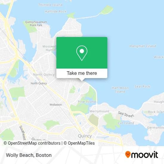 Wolly Beach map