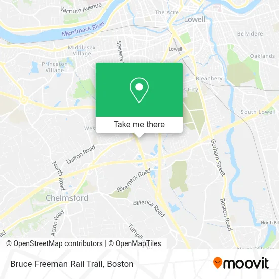 Bruce Freeman Rail Trail map
