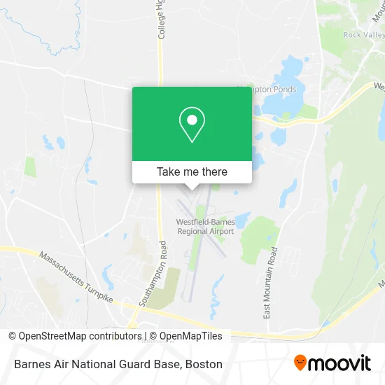 Barnes Air National Guard Base map