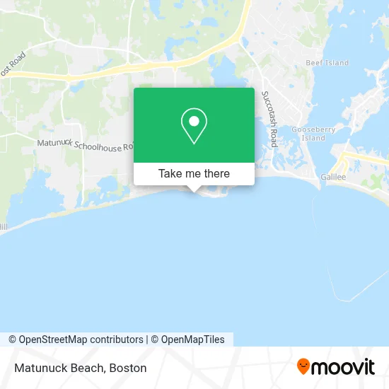 Matunuck Beach map